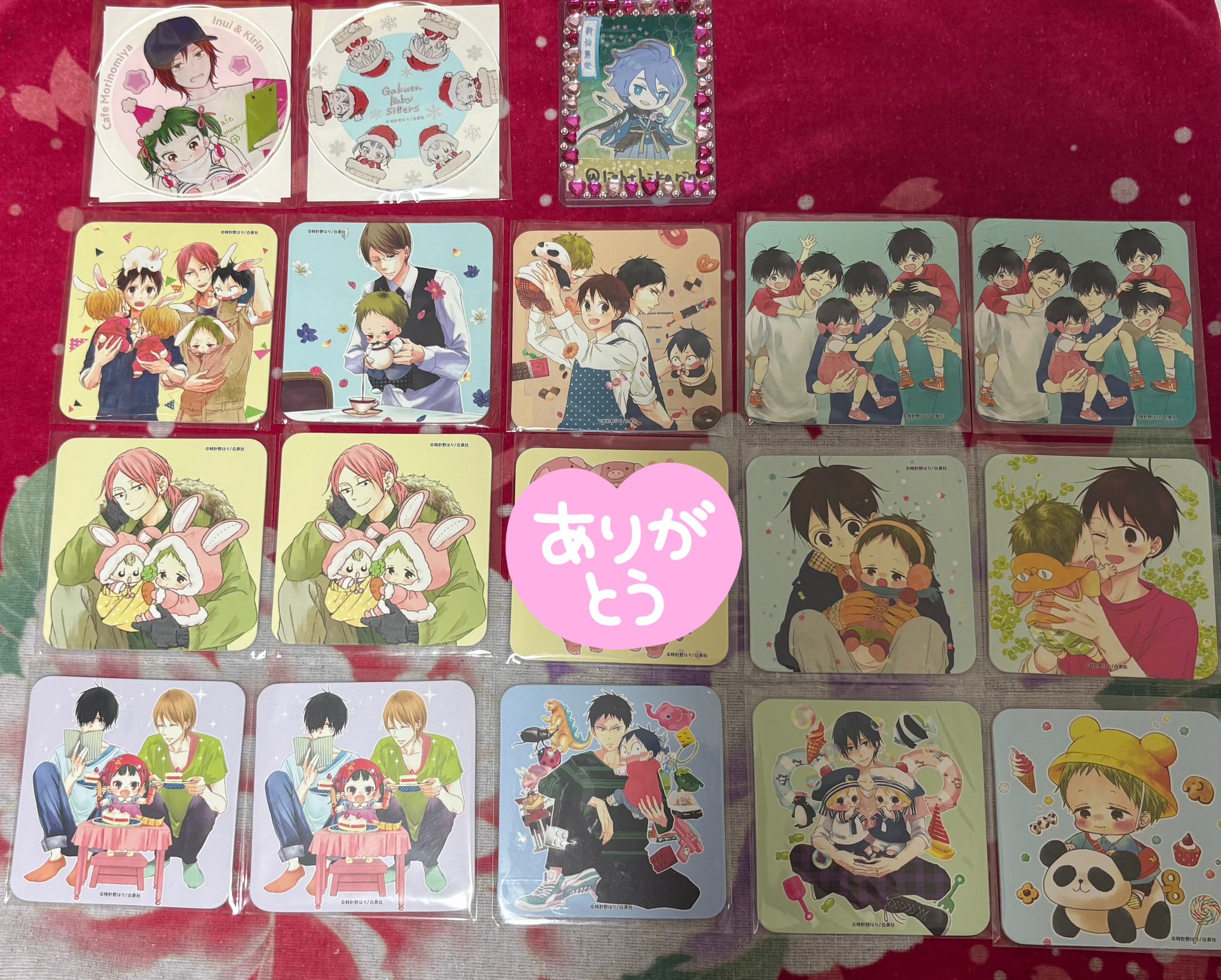 フォトカード　竜一　虎太郎　特典　学園ベビーシッターズ　学ベビ　カフェ 鹿島竜一 虎太郎 コースター 学ベビ カフェ 学園ベビー