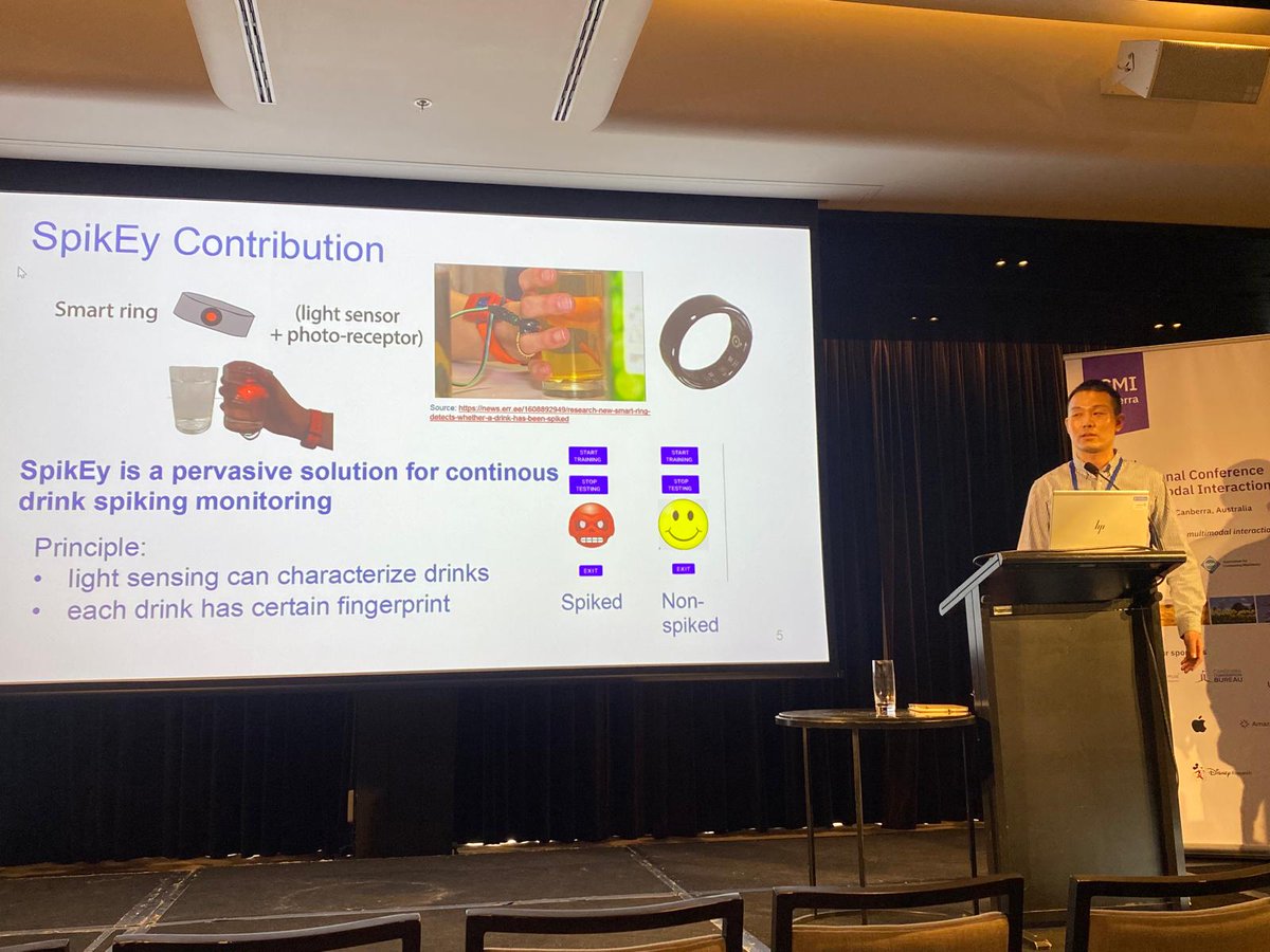 Our SpiKey work won the Best Student Paper Award in 27th ACM SIGCHI ICMI in Canberra, Australia

dl.acm.org/doi/10.1145/37…
