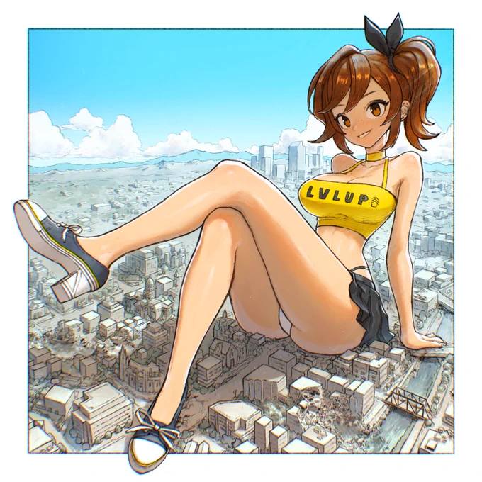 Cute girls! OCs! Fan art! Giantesses! #PortfolioDay