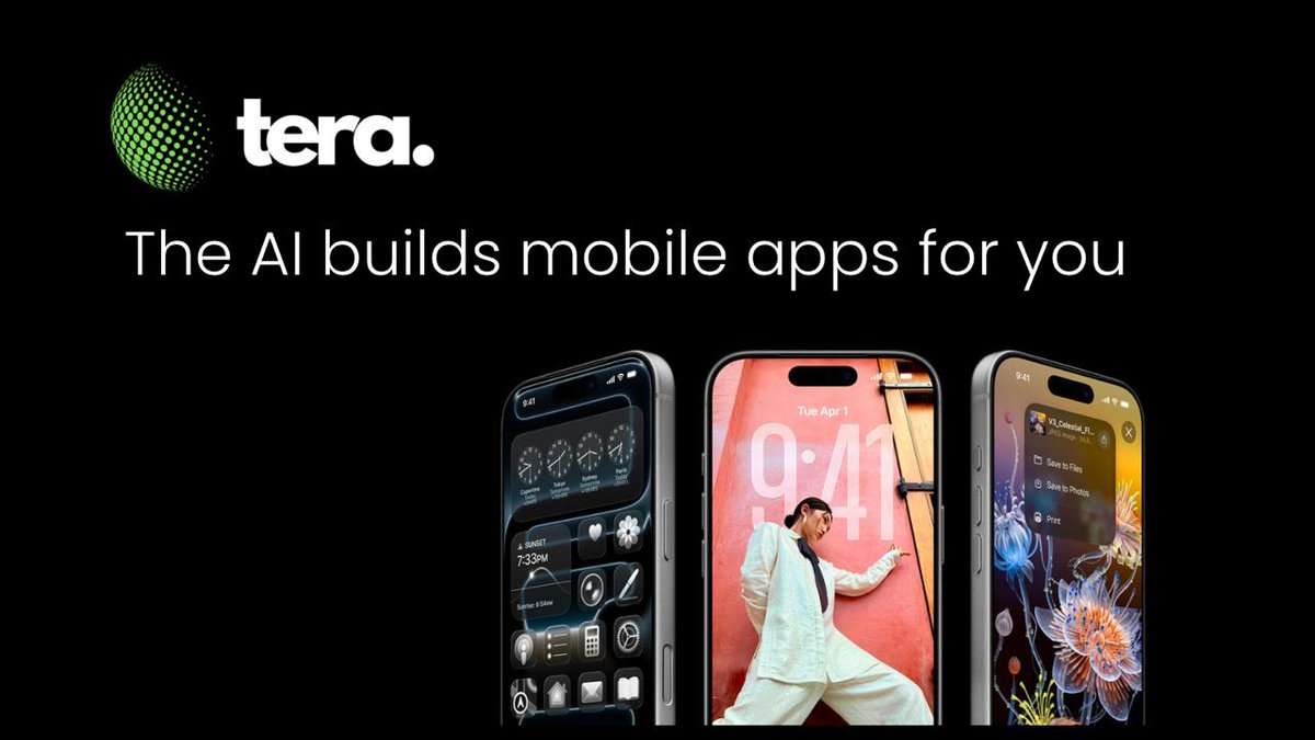 terabuildAI's tweet image. You don’t need a dev team.
You don’t need to know how to code.
You just need a prompt.
Tera builds the mobile app for you.
#vibecode #nocodeAI #AiGen #Tera