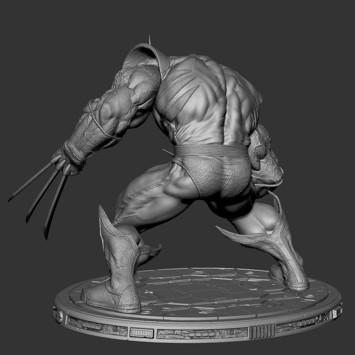 quaddime1's tweet photo. Savage Wolverine – 3D Character Sculpt

This is my latest 3D sculpt of Wolverine, captured in a fierce, battle-ready pose that reflects his raw power and feral intensity. #3dart #3dmodeling #digitalsculpting #toycollector #ACTIONFIGURES #readyforprint https://t.co/m7pyoywnst