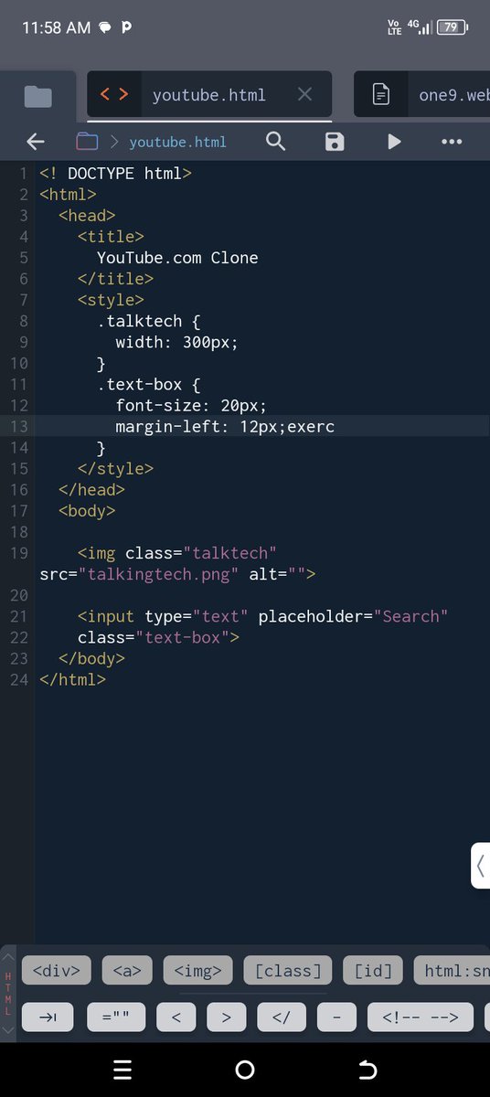 I want to start a YouTube interface clone, using HTML and CSS only.

p.s:- it is a course exercise.