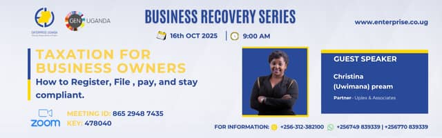 If U're running any other business in the community &amp; looking to take it to the next level, then look no further than <a href="/EntUganda/">ENTERPRISE UGANDA</a> 's Business Recovery Series training &amp; learn proven strategies to not only attract new customers but also retain their loyalty.