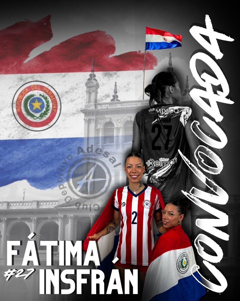 🇵🇾 SELECCIÓN 🇵🇾 

Nos enorgullece informaros que nuestra FÁTIMA ISFRÁN, se encuentra concentrada con su país, PARAGUAY 🇵🇾 en la ciudad de Gijón

Allí se preparan para el Mundial 🌍 de Balonmano 2025, que se disputará desde el 26 de Noviembre hasta el 14 de Diciembre en 🇳🇱