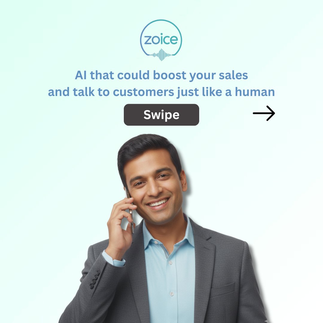 zoiceai's tweet image. Sales teams love @zoiceai.
Customers trust it.
Businesses grow with it. 📈

@jhanwarsid @GuptaAnuprash @arunanksharan @akshatt_defi 

#ZoiceAI #conversationalAI #smartautomation #digitalindia