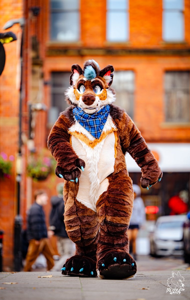 Walking into the weekend 🐾 #fursuitfriday 

📸 <a href="/Blitz__Fox/">🐾BlitzFox🐾 🔜 SC26</a> 
🪡 <a href="/Eelowyn/">Dragons Den Fursuits</a>
