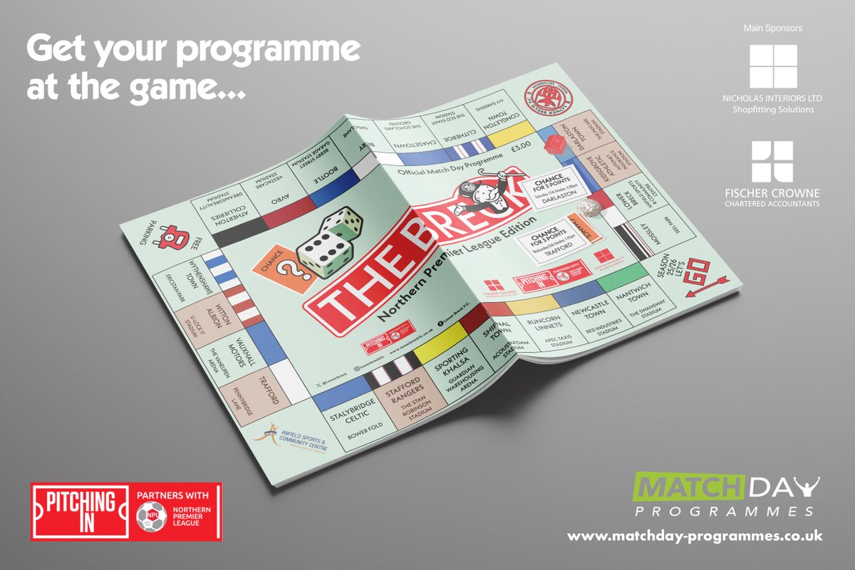 Don’t miss The Breck Matchday Programme at tonight's game! It features articles from <a href="/trevk37/">Trevor Knell</a>, insights from the Non-League Paper, and a detailed analysis of <a href="/FCTrafford/">Trafford FC</a> by Jeff Gorse. Grab your copy and enhance your game day experience!