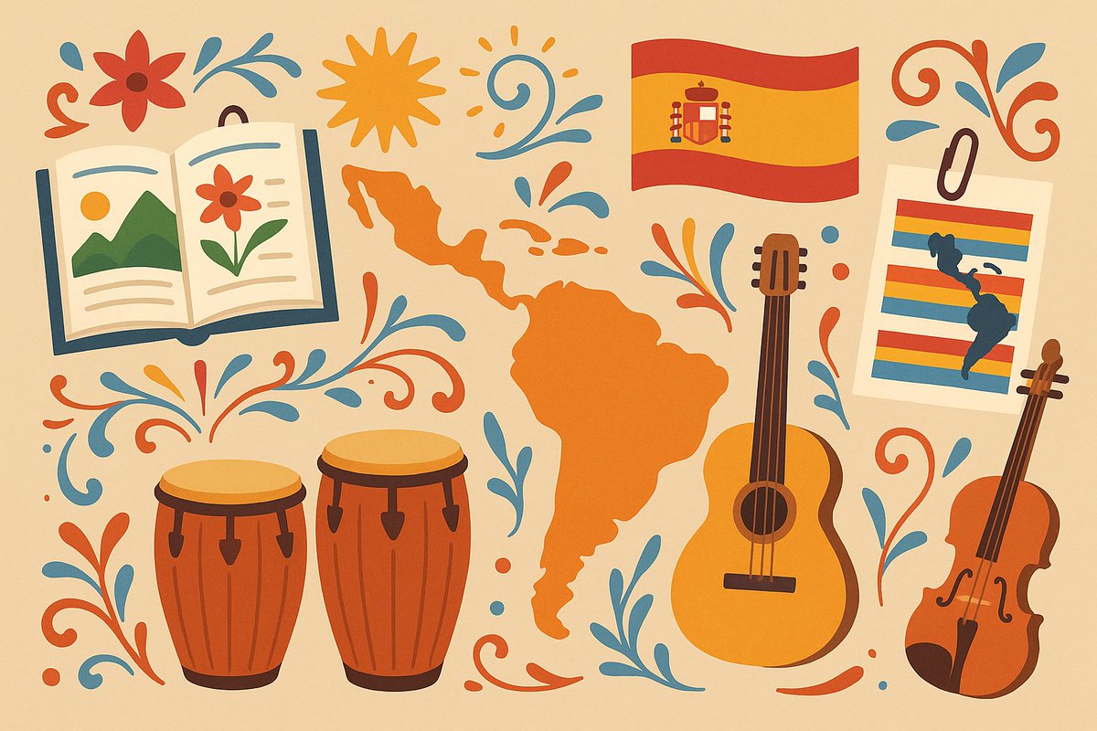 🌎 Semana de la Hispanidad 🇪🇸✨ El alumnado de 2º y 3ºESO ha participado en un taller  para descubrir la riqueza cultural del mundo hispánico, investigado sobre distintos países, elaborado carteles  y aprendido sobre música barroca de Hispanoamérica del siglo XVIII. 🎶