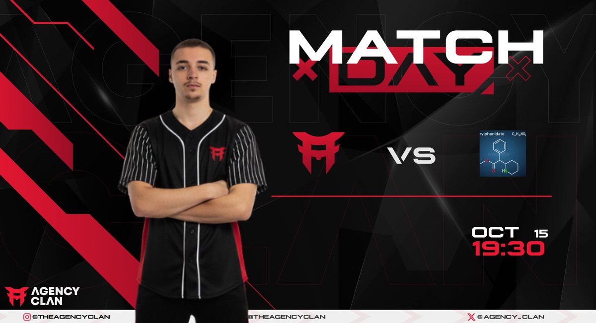 📢 DIA DE ESEA 💥

🗓️ Record: 1V – 2D
🥷 Agency Clan vs #Metylofenidat
⌚ 19h30
🎤 <a href="/b3ltt_cs/">Daniel "B3ltt" Silva</a> no cast
📺 twitch.tv/b3ltt

Hoje o nosso coach <a href="/xtcppt/">Micael Ribeiros</a> está de parabéns 🎂

Vamos dar-lhe a melhor prenda: uma vitória! 💪