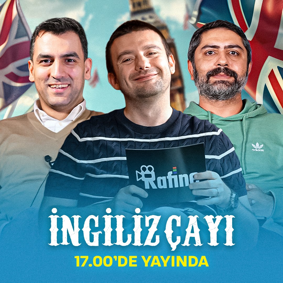 🌟 Koray Gök (<a href="/KorayGok/">Koray Gök</a>), Hüseyin Kıyıcı (<a href="/hkiyici/">Hüseyin Kıyıcı</a>) ve Ahmet Atasoy (<a href="/FritzFassbender/">Ahmet Atasoy</a>)'un Premier League ve daha bir çok konuyu konuştuğu "İngiliz Çayı" saat 17.00’de yayında! 

🎥 Abone olmayı unutmayın: ytbe.app/go/1AIFBeKp