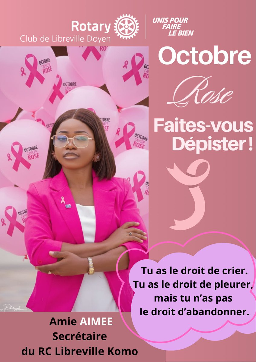 rcldoyen's tweet image. #OCTOBRE ROSE / 
#RCL DOYEN &amp;amp; # KOMO ! 

#31femmes ce  sont associées ce mois d’octobre pour lutter contre ce fléau qui tue en silence. 

#Aimée  dit: &quot;Tu as le droit de crier. Tu as le droit de pleurer. Mais tu n&apos;as pas le droit d&apos;abandonner . &quot;