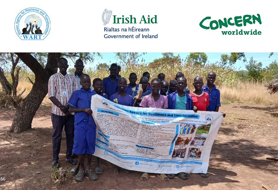Wartsouthsudan's tweet photo. #WART #CWW #IrishAid #GBVPrevention
In Aweil North, WART advances positive change under the @Concern & @Irish_Aid -funded project addressing GBV as a catalyst for health, nutrition & hygiene. YMOT & IMPOWER equip youth with skills to build safer, healthier communities. https://t.co/PBjr0BijTZ