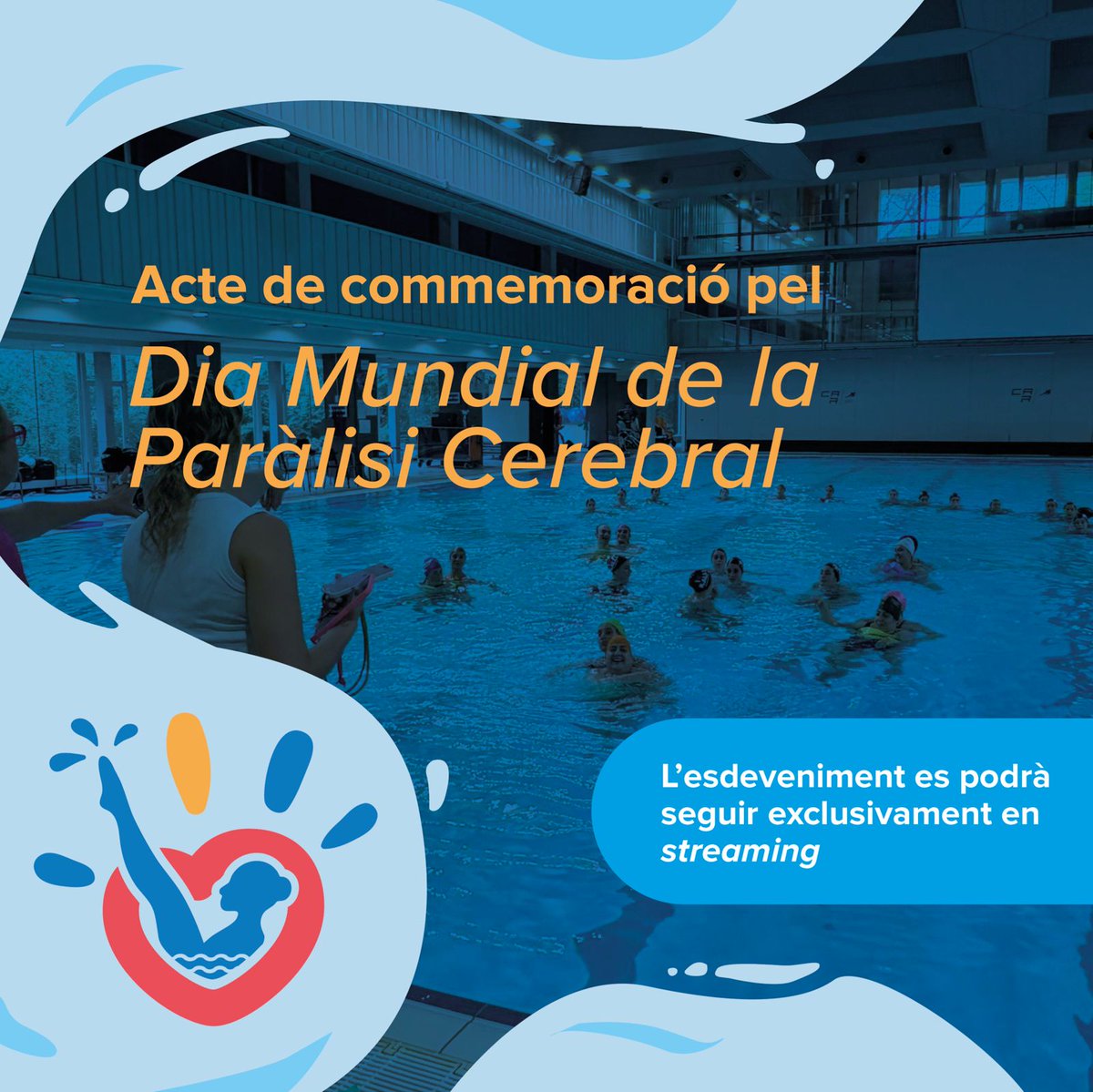 💙 Aquest dissabte 18 d'octubre, <a href="/aspacecatalunya/">Fundació Aspace Catalunya</a> i la Selecció Espanyola de Natació Artística s'uneixen per commemorar el #DiaMundialParàlisiCerebral al <a href="/CARSantCugat/">CAR Sant Cugat</a> 🏊‍♀️

📺 Seguir exclusivament per streaming a les 11.30h 

👉🏻youtube.com/live/Y4bgSfQwe…