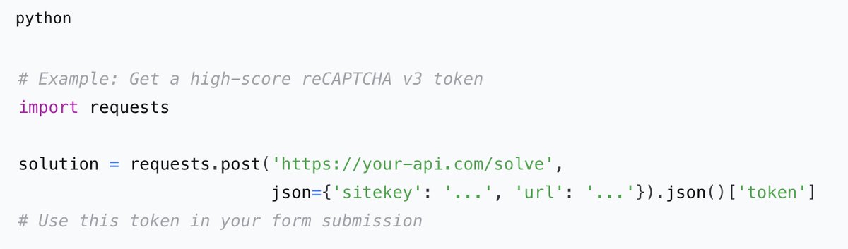 ez_captcha's tweet image. (5/5)Our API service specializes in maintaining these high-trust environments for you.
Here's a quick look at how to fetch a high-score token using our service. Full docs & free trial in the link!
ezcaptcha.atlassian.net/wiki/spaces/IS…
#API #BotDeveloper #Automation