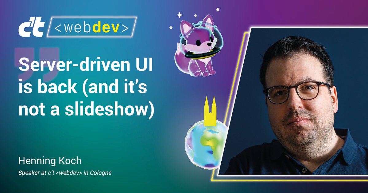 triskweline's tweet image. I'm speaking about "Limits of Hypermedia" at c't webdev in Cologne (Nov 12-14).
If you've held off on tools like @htmx_org and @unpolyjs, but aren't sure if they can really replace your SPA, this talk is for you.
Links in 🧵