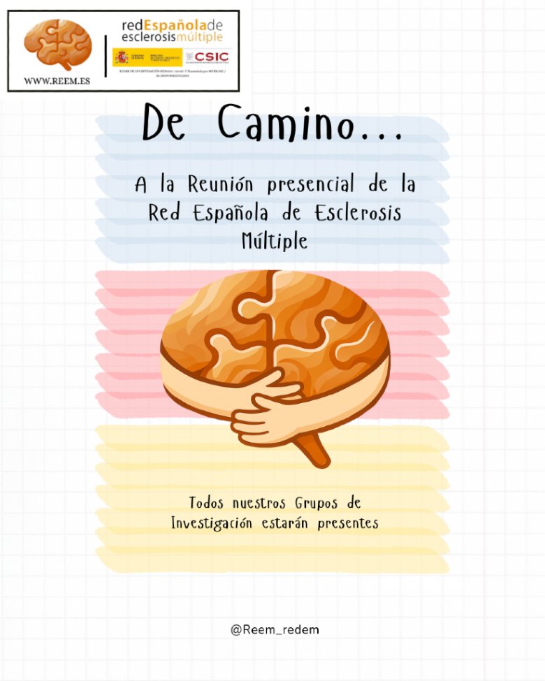 La Red Española de Esclerosis Múltiple tendrá mañana un encuentro para compartir experiencias y   trabajar en equipo. 
#reem_redem #esclerosismúltiple #investigación #investigaciónem #csic