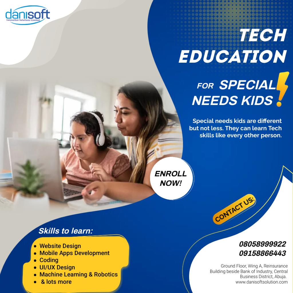 dansoftsolution's tweet image. Every child deserves a chance to shine — even in tech.
At Danisoft Innovative Solutions, we believe tech education for special kids can unlock creativity, confidence, and a future full of possibilities. 💻💙
#InclusiveTech #SpecialNeedsEducation #TechForAll #DigitalInclusion