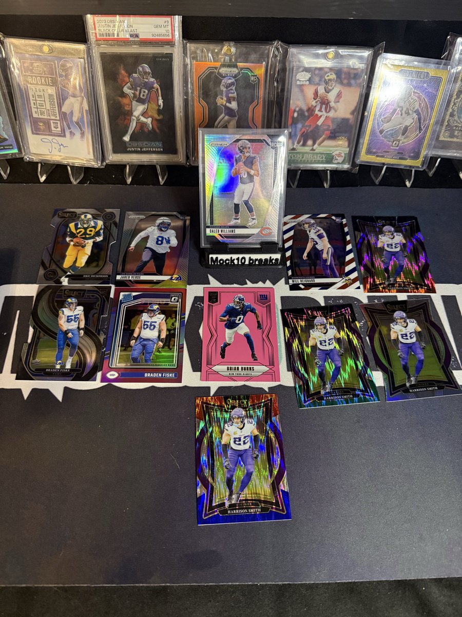 Won this Caleb prizm silver in the <a href="/Mock10Breaks/">Mock10Breaks</a> room and <a href="/MidwestCardGuy/">MidwestCardGuy25</a> tossed in a bunch of extras. Heck of a guy who knows in all about FSU and the Vikings