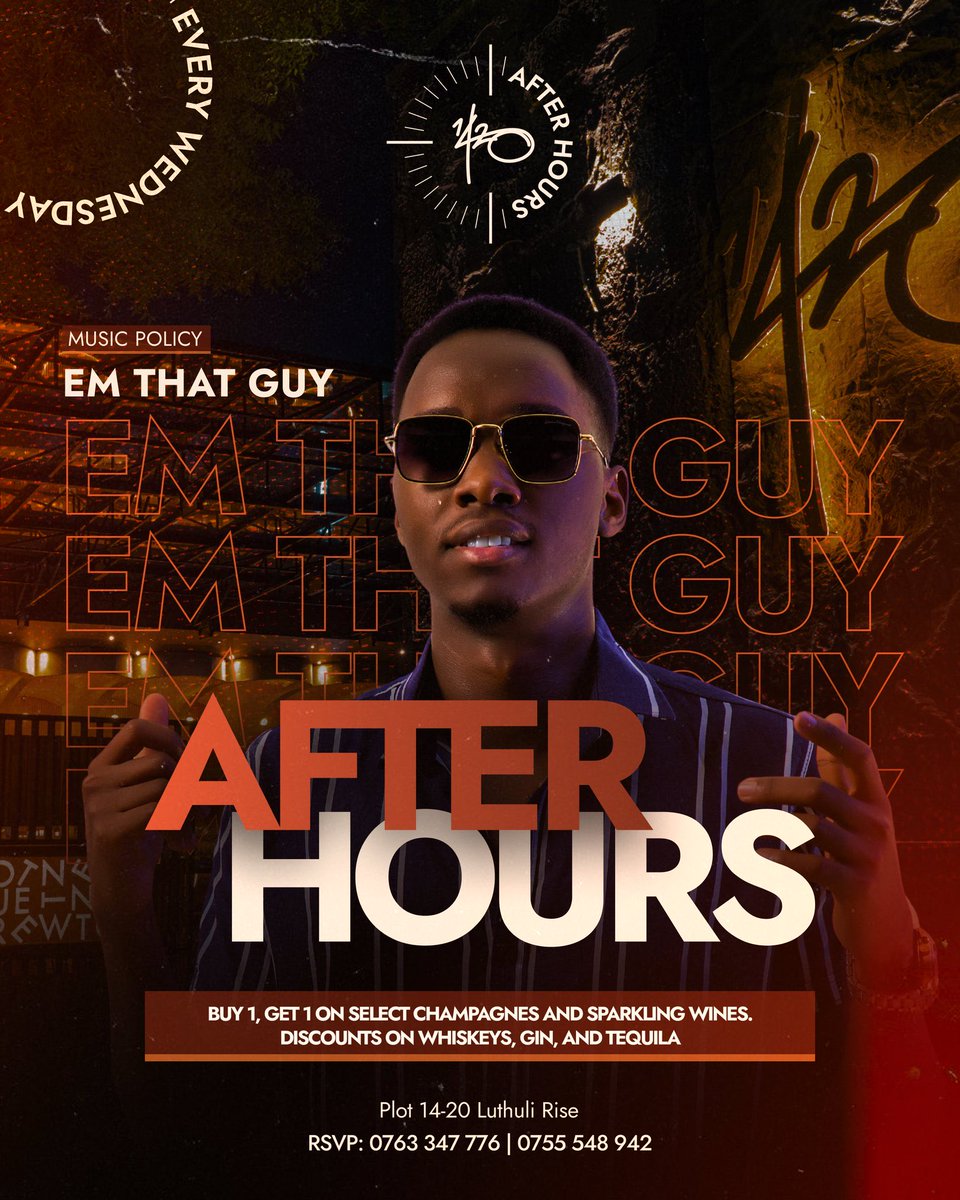 Mushrm (@mushroominc) on Twitter photo Tonight, After Hours comes alive at <a href="/fourteentwenty0/">Fourteen Twenty</a>! 🎧
Catch <a href="/DEEJAYANSELM/">NIGHTLIFE / EVENTS DJ</a>, <a href="/edwizzyselekta/">edwizzy selekta</a>, <a href="/RodneyEffect/">The Rodney Effect</a>, and <a href="/EmThatGuy/">Emmie</a> turning up the heat on the decks. Tonight, After Hours comes alive at <a href="/fourteentwenty0/">Fourteen Twenty</a>! 🎧
Catch <a href="/DEEJAYANSELM/">NIGHTLIFE / EVENTS DJ</a>, <a href="/edwizzyselekta/">edwizzy selekta</a>, <a href="/RodneyEffect/">The Rodney Effect</a>, and <a href="/EmThatGuy/">Emmie</a> turning up the heat on the decks.