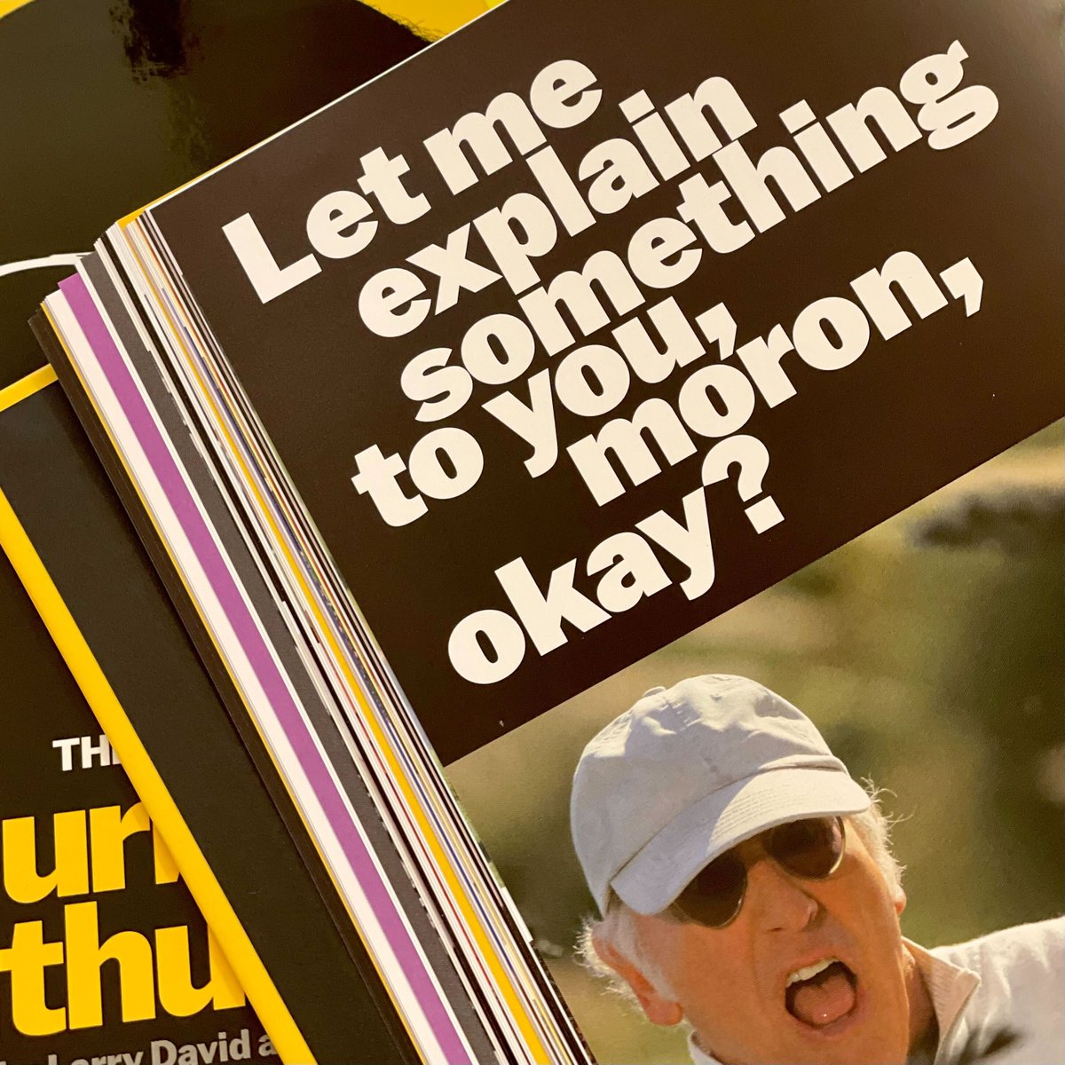 Waterstones's tweet image. Out now! Featuring scripts, behind-the-scenes photographs, interviews, maps and much more, NO LESSONS LEARNED is Larry David&apos;s definitive guide to his legendary and hysterically funny show, Curb Your Enthusiasm: waterstones.com/book/no-lesson…