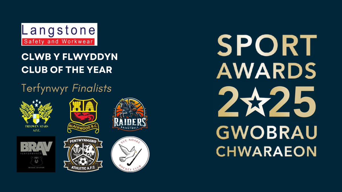 🌟Here they are! The Finalists for this years Club of the Year sponsored by Langstone Safety &amp; Workwear! 

👏Congratulations to all and we look forward to announcing the winner on Friday 7th November!

🎟️Tickets are available now from Newbridge Leisure Centre, call 01495 248100