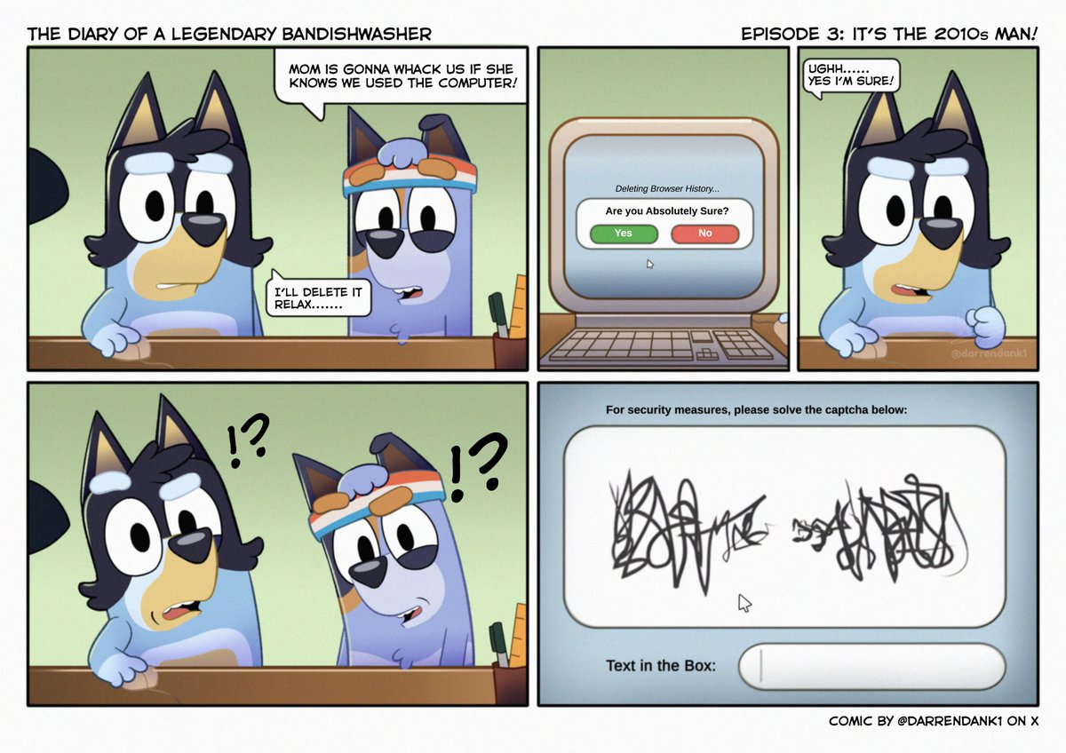 darrendank1's tweet photo. If Bandit Was an Internet Kid Short Comic https://t.co/0oKevItUo6