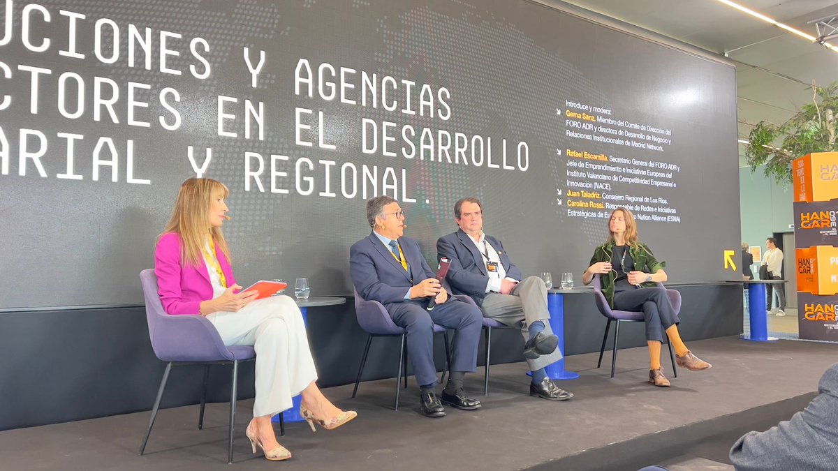 FORO ADR dentro de Hangar 360 a través de su Secretario General, Rafael Escamilla <a href="/escamilla50/">Rafael Escamilla</a> junto a Juan Taladriz <a href="/jtaladriz/">Juan Taladriz</a> y Carolina Rossi, modera Gema Sanz <a href="/gemasanzs/">Gema Sanz Sanz</a> #hangar360