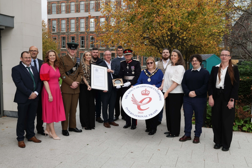 InspecVision's tweet image. InspecVision were immensely proud to receive the  King&apos;s Award for Enterprise! 
Presented by the  Lord Lieutenant of County Antrim, Mr. David McCorkell during a special reception hosted by @ANBorough 

Read more at: zurl.co/nXx38 
@The King&apos;s Awards for Enterprise
