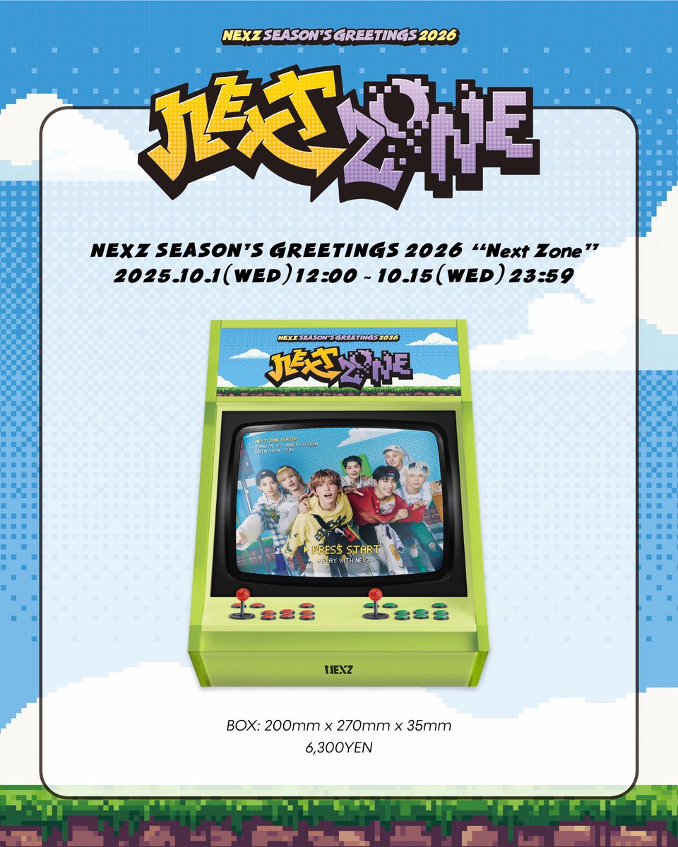 NEXZ SEASON'S GREETINGS 2026 “Next Zone” 販売は本日10月15日(水) 23