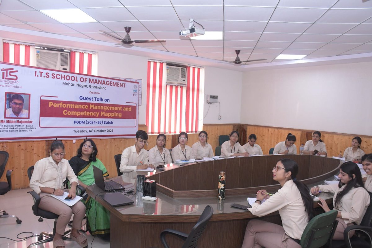 ITSMohanNagar's tweet image. I.T.S School of Management organized a session on &quot;Performance Management and Competency Mapping&quot; for PGDM (2024-26) batch students on 14th October 2025.

#ITSchoolOfManagement #PerformanceManagement #CompetencyMapping #HR #PGDM #Ghaziabad