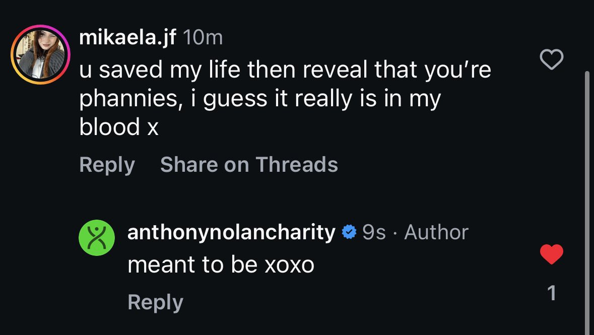 philsrightshoe's tweet image. did u see that Anthony Nolan are phannies?!? They gave me stem cells that saved my life so u basically saved my life and being a phannie is literally in my dna !!!