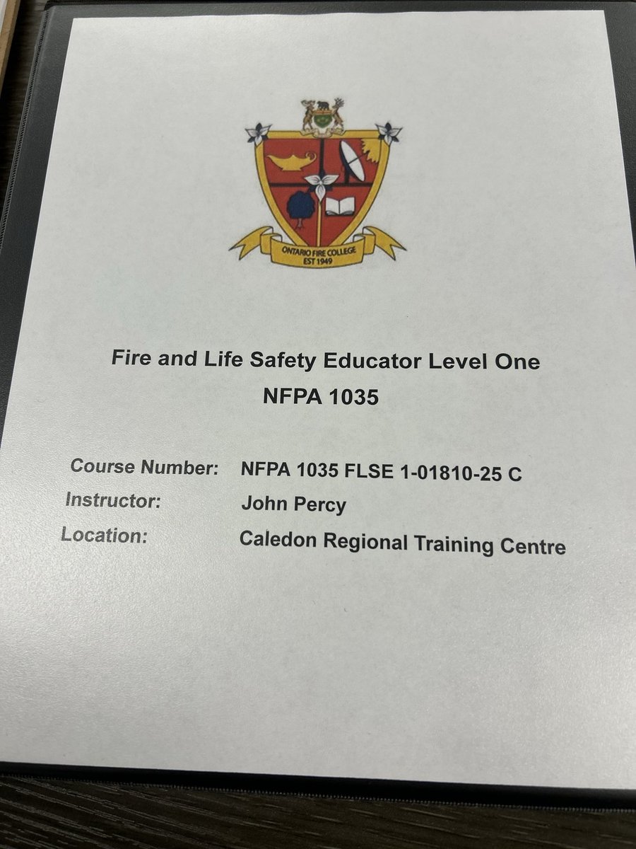 CaledonFireES's tweet image. The quiet before the storm.
Coffee’s brewing. Books are out.
A class of firefighters ready to learn about Fire & Life Safety.
Public education: our first line of defense. #RTC @ONFireMarshal