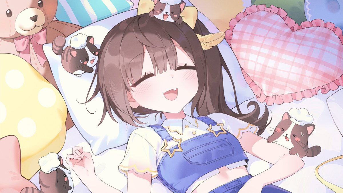 ⭐️앵츄님 방송화면 일러스트 작업했습니다!