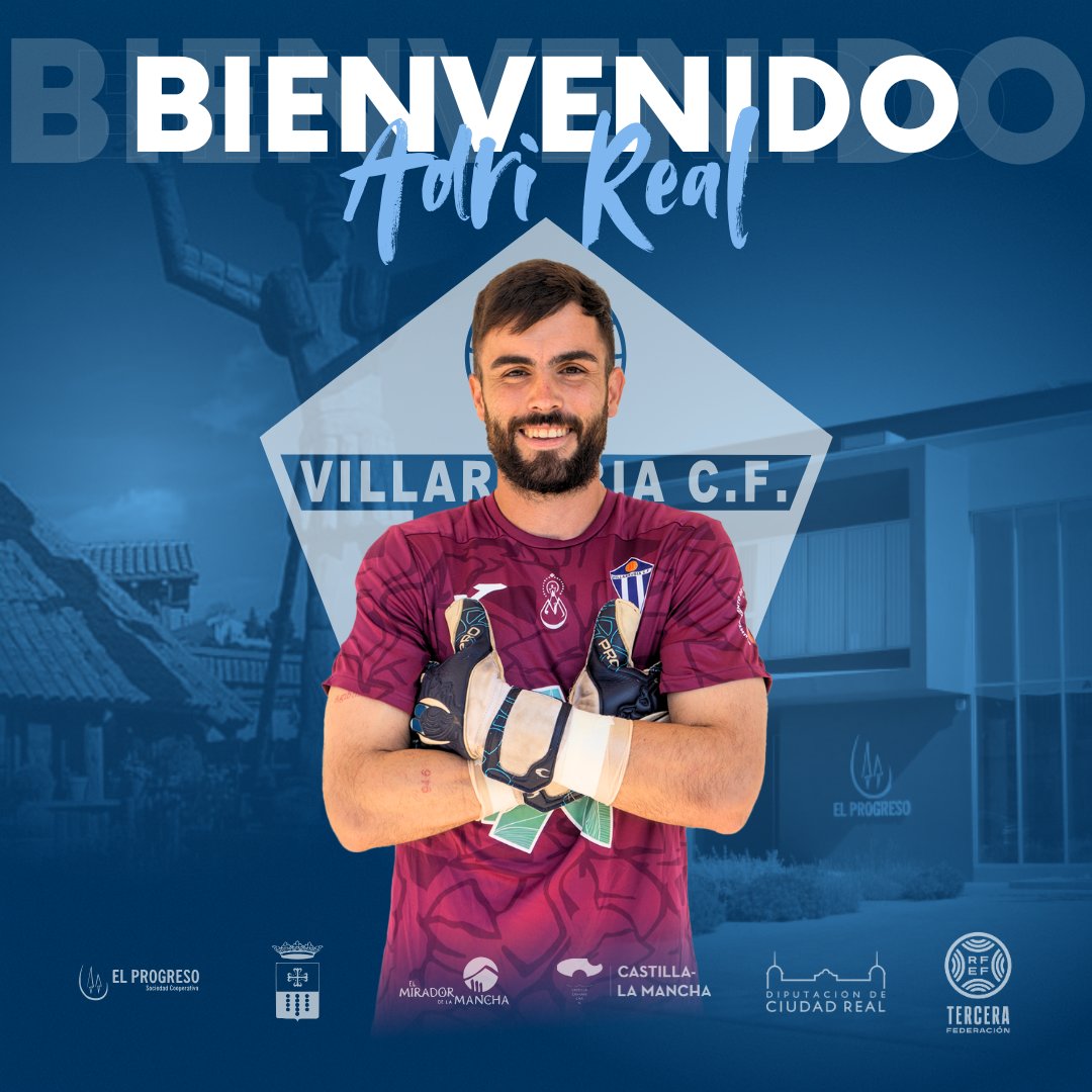 ✅ OFICIAL | FICHAJE
🤝🏽 Adri Real, nuevo portero del Viña Xétar Villarrubia CF 💙

🧤 29 años | 1,83 m | Gran golpeo de balón
🔙 Llega del Palencia C.F. y regresa a Villarrubia tras su etapa 22/23
👋🏽 ¡Bienvenido de nuevo, Adri!

#SeguimosLatiendo #ViñaXétarVillarrubiaCF