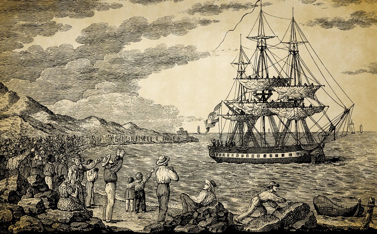 En 1803, un barco español zarpó de A Coruña con 22 niños huérfanos a bordo. En sus brazos viajaba una vacuna que salvaría millones de vidas. Era la primera campaña de vacunación global de la historia: la Real Expedición Filantrópica de la Vacuna. Tira del hilo 🧵👇🏽👇🏽👇🏽