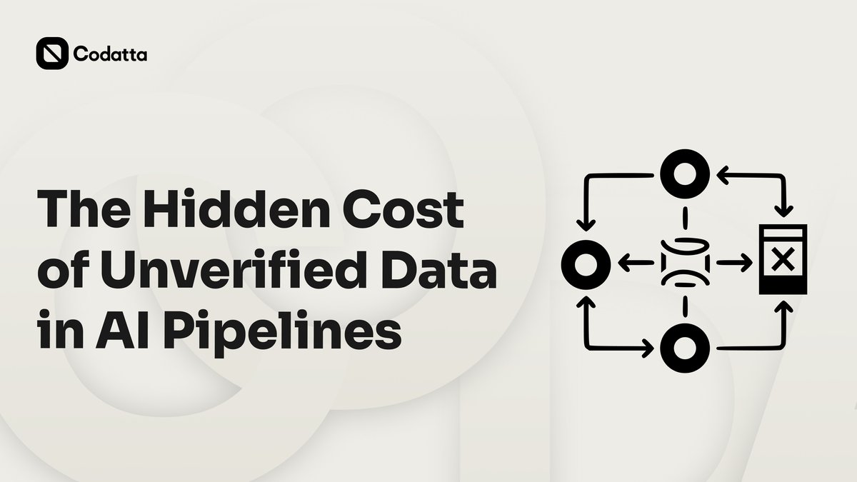 codatta_io's tweet image. AI doesn&apos;t fail because of algorithms... It fails because of bad data.

Verified metadata is the missing layer that makes AI transparent, auditable, and efficient.

Learn how Codatta builds that foundation.

Full article is here 🔗 blog.codatta.io/the-hidden-cos…