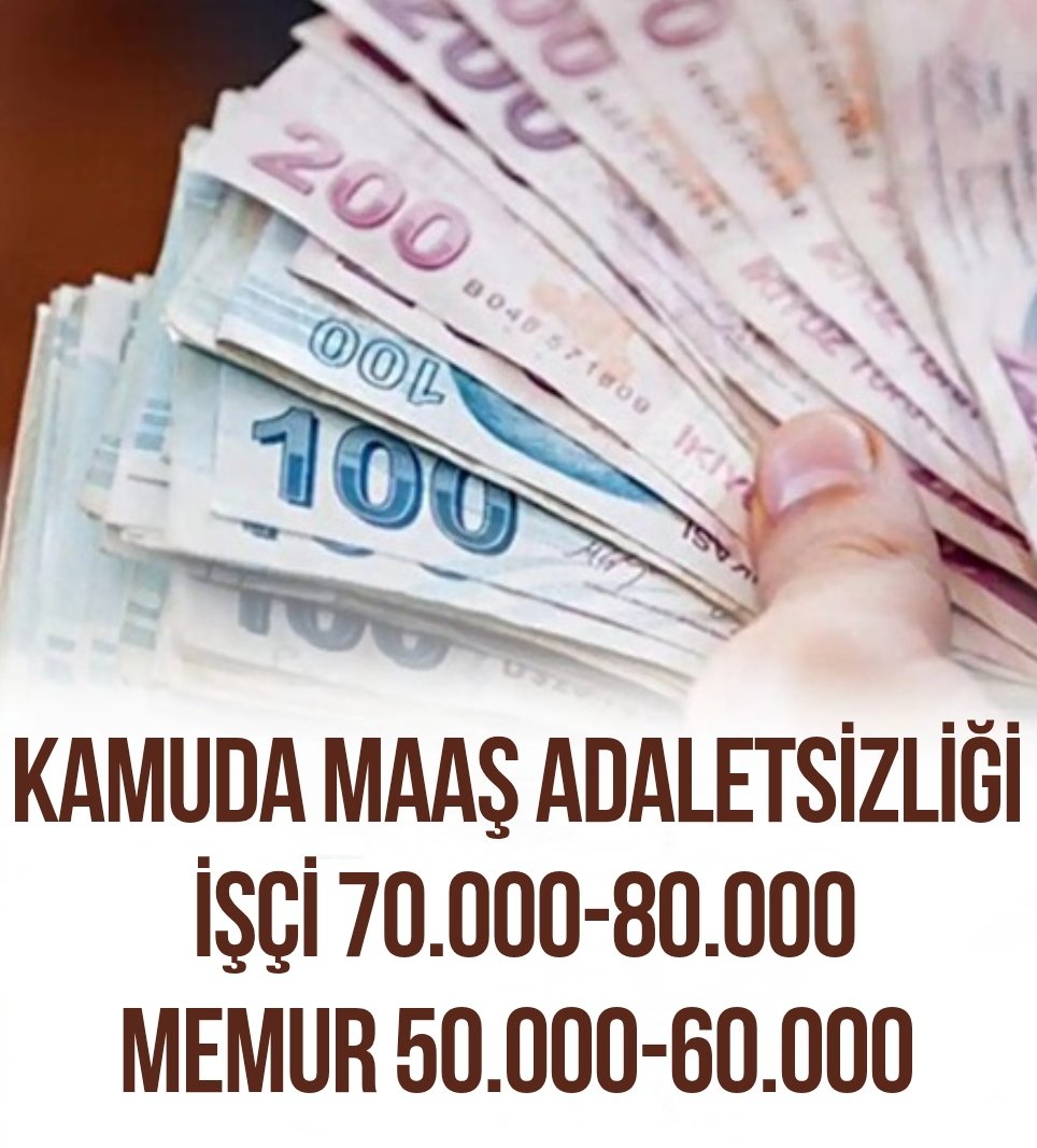 Bu ülkenin yükünü birlikte omuzlayan #memur ve işçi.
Aralarında gelir dağılımında uçurum büyüyor!
Adaletin olmadığı yerde huzur da olmaz.
#MemuraEkProtokolŞart #memurekprotokolbekliyor 
#EkProtokol

<a href="/RTErdogan/">Recep Tayyip Erdoğan</a> <a href="/isikhanvedat/">Prof. Dr. Vedat Işıkhan</a> <a href="/memetsimsek/">Mehmet Simsek</a> <a href="/_aliyalcin_/">Ali YALÇIN</a> <a href="/OnderKahveci/">Önder Kahveci</a>