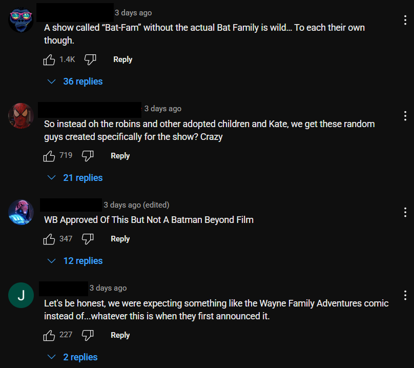 Comments on the Bat-Fam trailer on Youtube lol
Honestly this was my reaction to Superman Legacy not having any of Superman's iconic villains
#DC #DCComics #Batman #Batfam #Bat_Fam