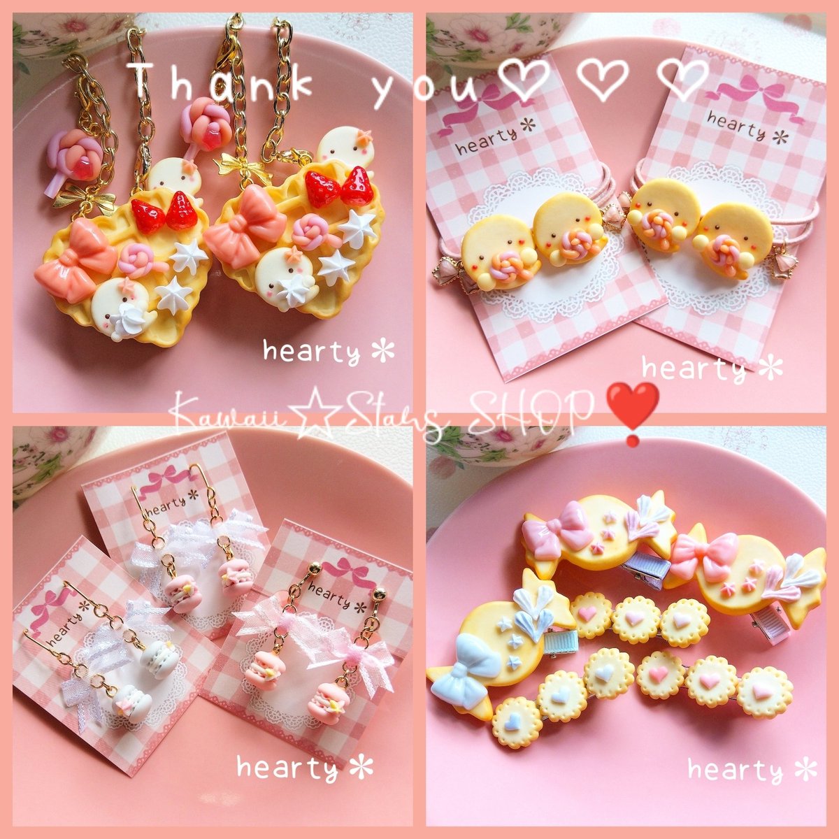 Kawaii☆Stars SHOP🧡３部(10/9〜15)が終了いたしました✨

作品をご覧くださった皆さま♡
お迎えしてくださった皆さま♡
カワスタスタッフの皆さま♡
本当にありがとうございました🥹💕

これからも、ふんわり可愛い作品をお届けできますよう心を込めてお作りしてまいります🩷🩷🩷　
#カワスタ