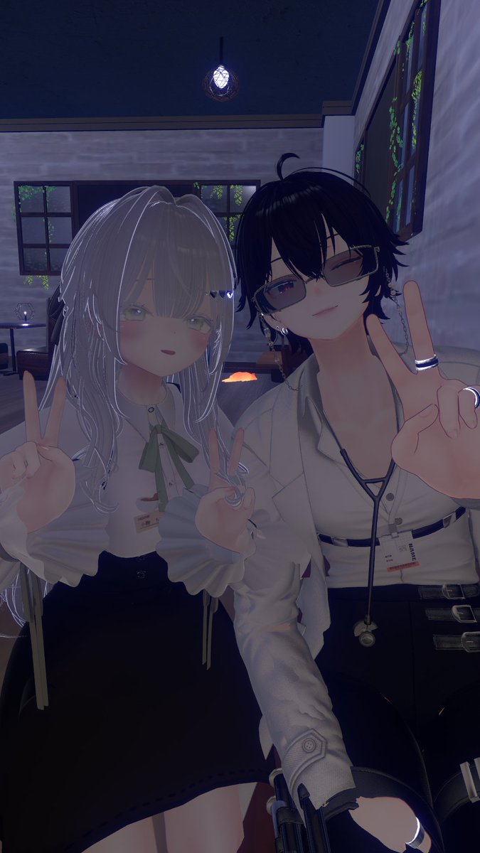 Vira_kona's tweet image. うおおお念願の #TRIANGULAR_VRC 本営業にいけたああああ！！1,2ローテ目の方、可愛すぎてやばかった！！
これRPじゃなかったら本当にテンションバグってたかもしれん！！最高of最高！！！
キャストさんのRPめっちゃうまくてめっちゃ楽しかったです！！！無限に来たい！！
てかこのカフェに住みたい！