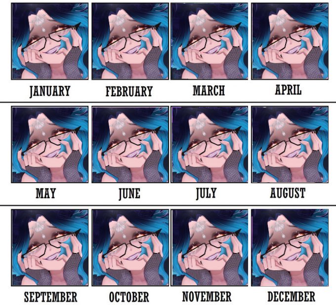 meramizu's tweet image. Your birth month = the VTuber you will marry 

Are you happy with yours?