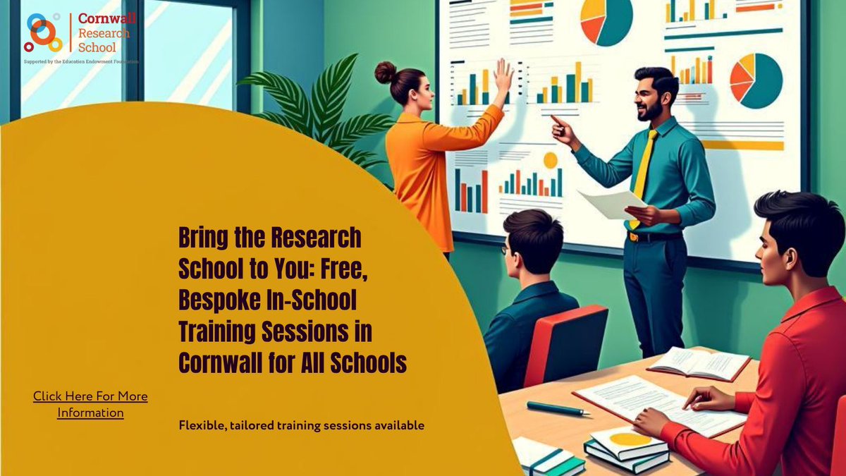 Cornwall Research School (@rsncornwall) on Twitter photo Bring the Research School to your staff room. Five themes, flexible length, practical outputs. No cost. Email: jrodgers@mountsbayacademy.org
Plan it. Teach it. Sustain it. Free, in-school CPD from Cornwall Research School. Book now: jrodgers@mountsbayacademy.org Bring the Research School to your staff room. Five themes, flexible length, practical outputs. No cost. Email: jrodgers@mountsbayacademy.org
Plan it. Teach it. Sustain it. Free, in-school CPD from Cornwall Research School. Book now: jrodgers@mountsbayacademy.org