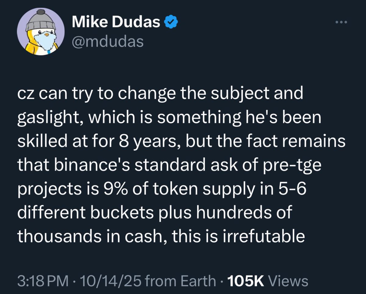 TortillasTown's tweet image. People are using their voice each day more against corrupt VCs

This is what @tokenoya replied to those denying what @cz_binance did to @pumpdotfun revenue and retention rates

@mdudas reposted @ZeMariaMacedo post about 1m revenue

BTW 90% is market maked botted volume not real.