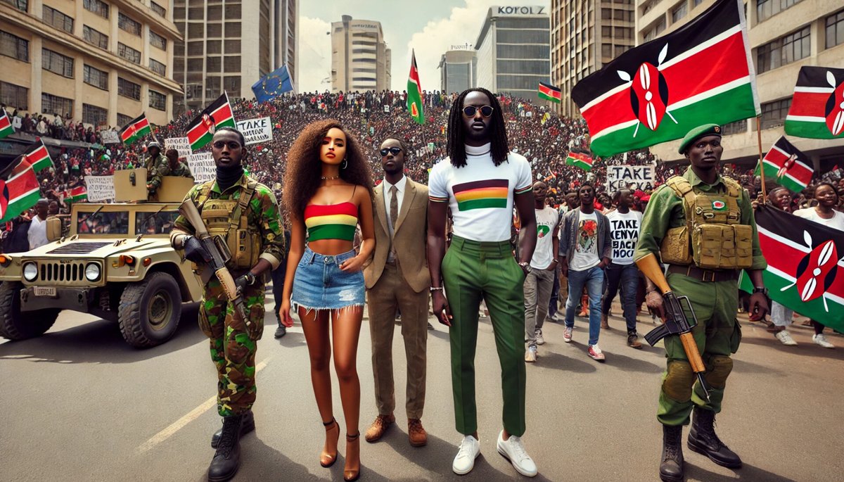 jaokojohnmark's tweet photo. It's a REVOLUTION. 
Back to the constant Anthem #RutoMustGo
Back to the Streets, to occupy until victory 🗽 https://t.co/7JmNtsd9SS