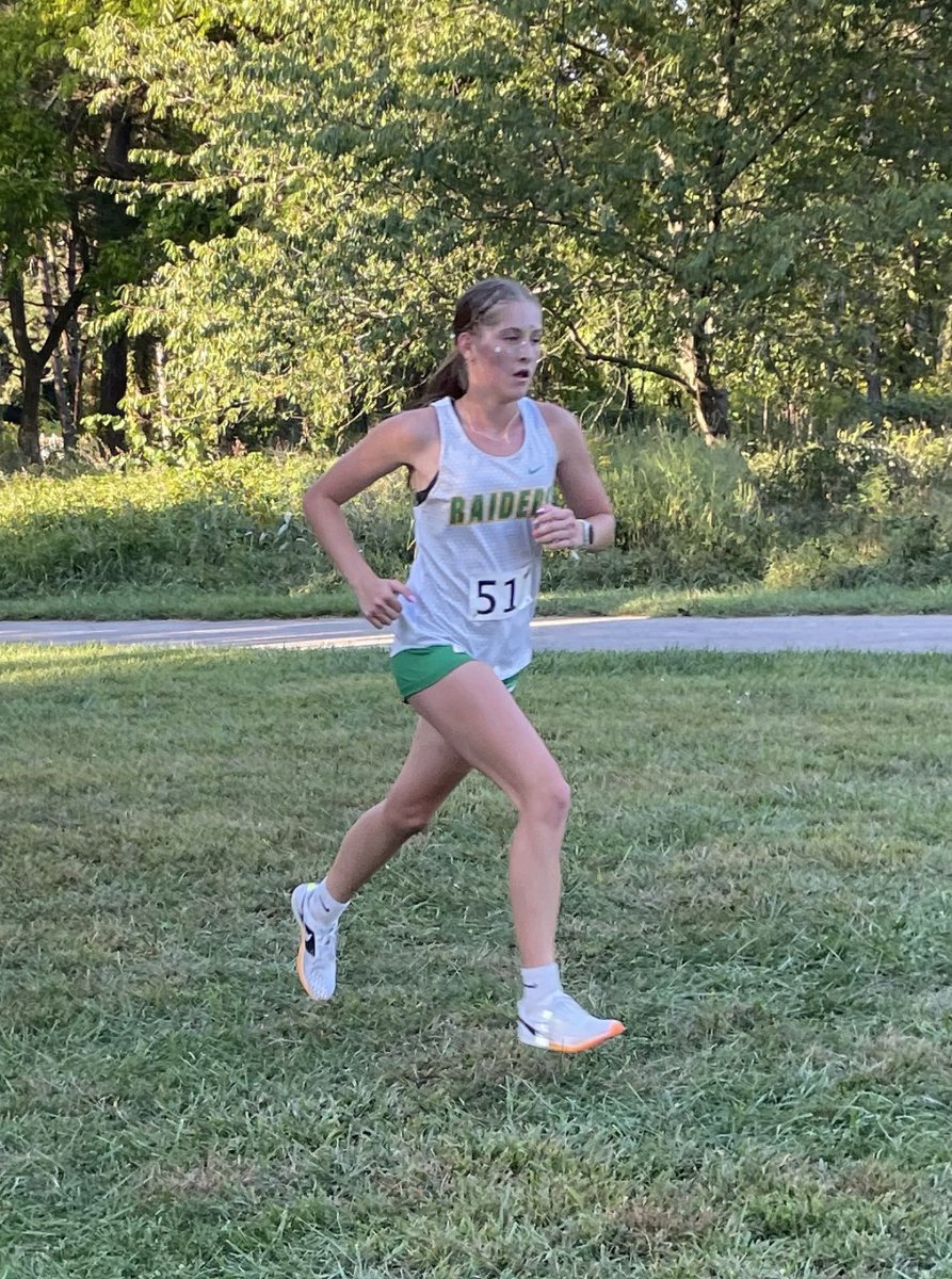 Congrats to our all-NLC girls! Senior Dakotah Moore is all conference for the 4th(!!) time in her career and freshman Brayleigh Adams is all conference in her first year of cross country!