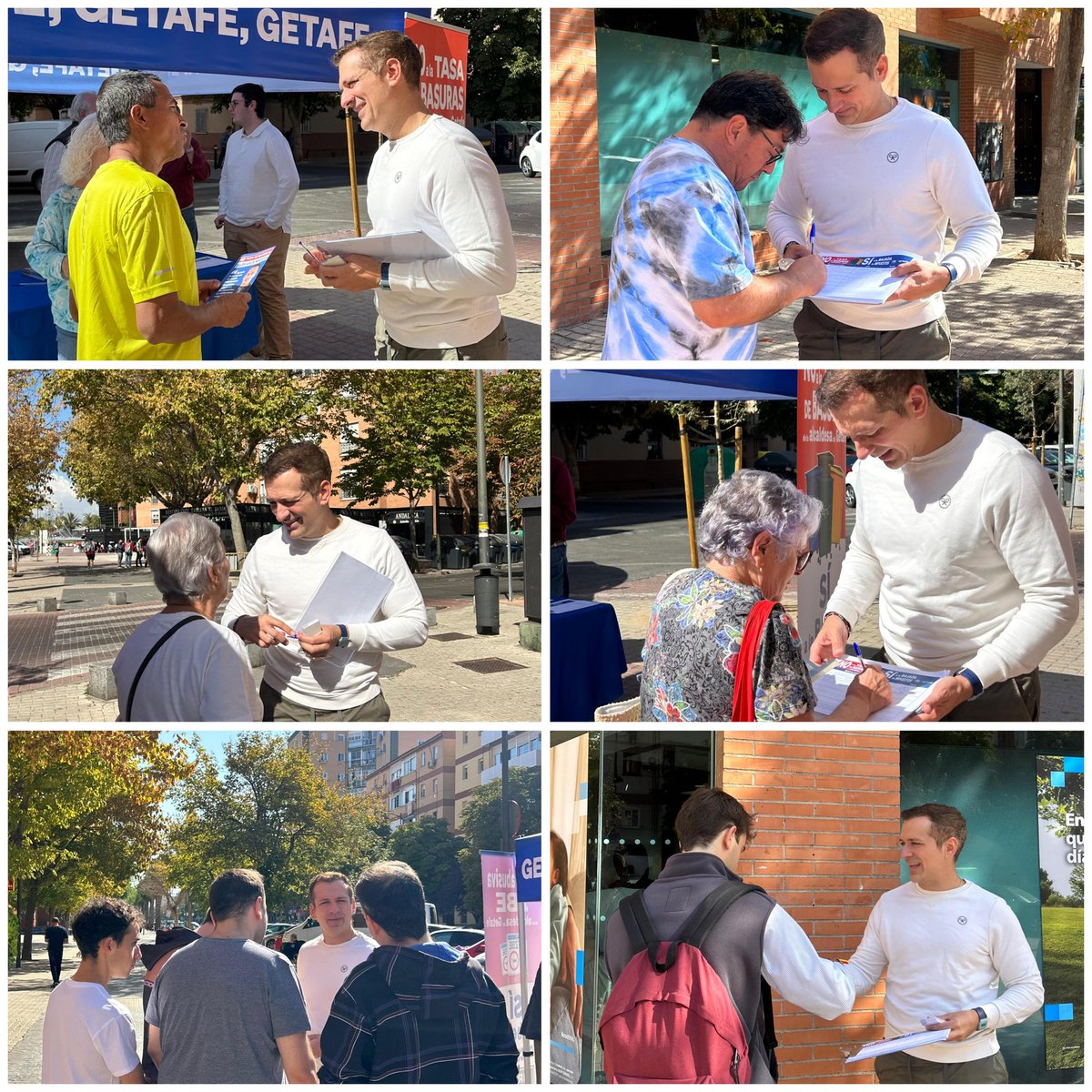 Un día más recogiendo firmas en contra de la injusta tasa de basuras de la alcaldesa de Getafe.

Esta vez en Las Margaritas, donde muchos vecinos nos transmitieron su rechazo a esta nueva tasa mientras la alcaldesa tiene abandonado el barrio.