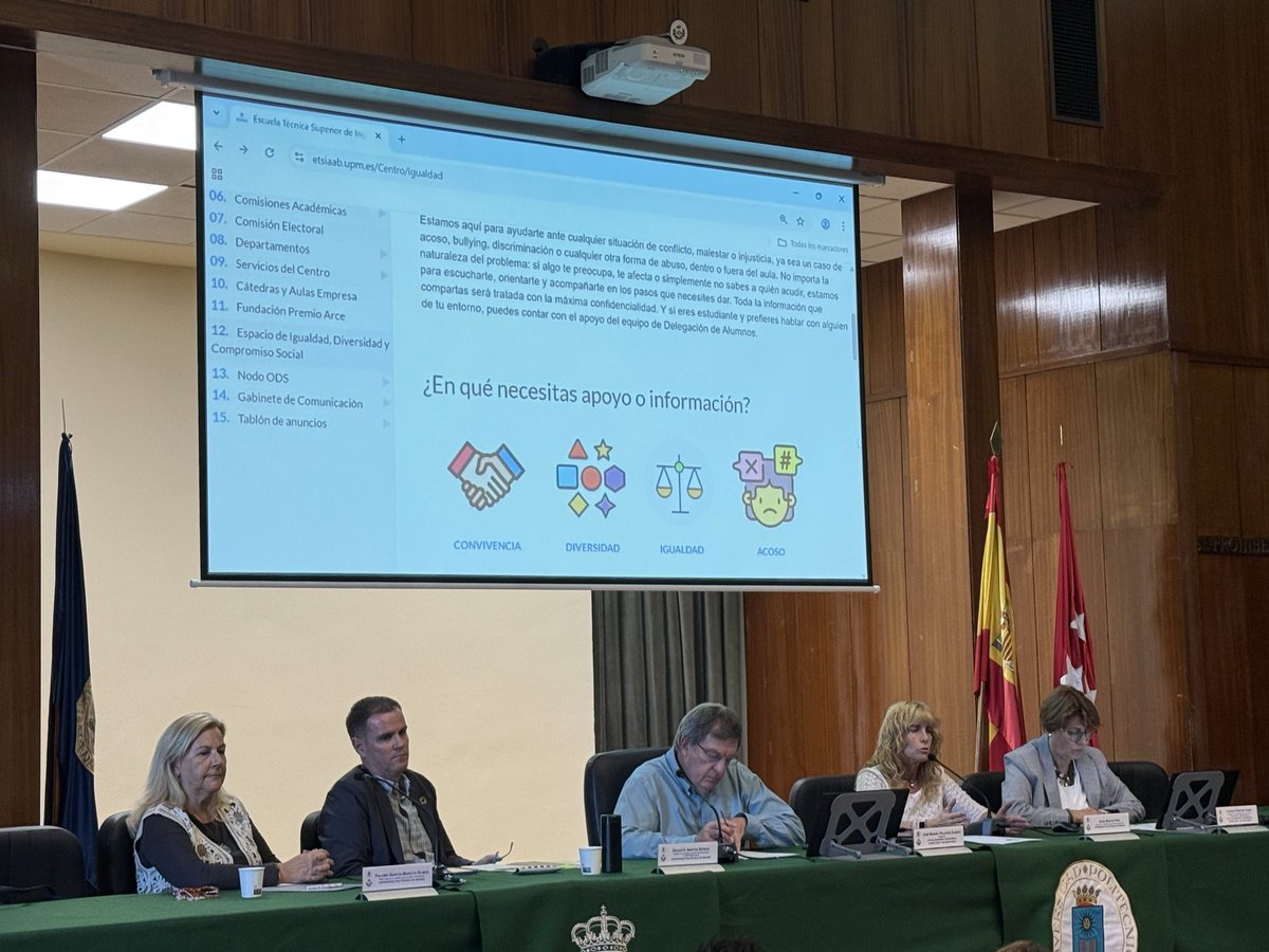 ➡️ Presentación del nuevo espacio web de Igualdad, Diversidad y Compromiso Social. Conocemos las herramientas de solicitud de ayuda ante posibles situaciones de acoso.

#somosUPM #igualdadETSIAAB