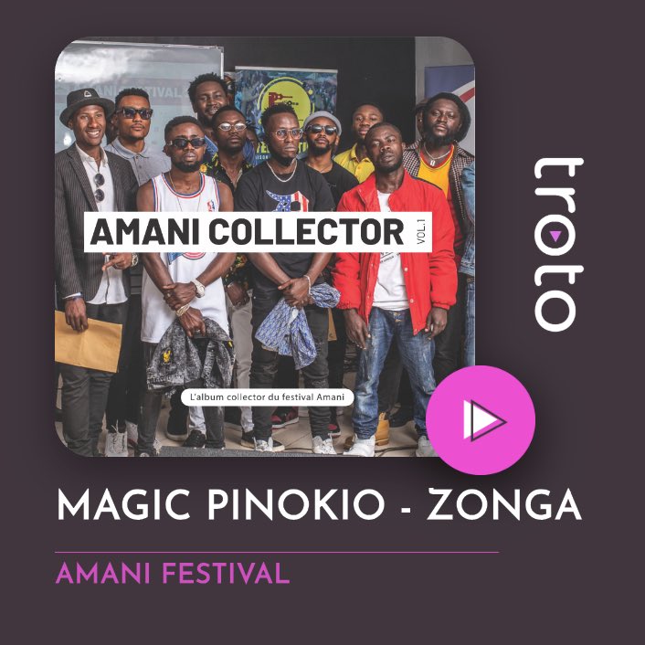 trotoapp's tweet image. Retrouvez Magic Pinokio sur le Amani Collector et plusieurs autres artistes de talent. 

Vous pouvez suivre ces contenus sur l’application Troto troto.co/c/kYn1kD05

#MagicPinokio #AmaniCollector #Zongo 

@AmaniFestival #Troto