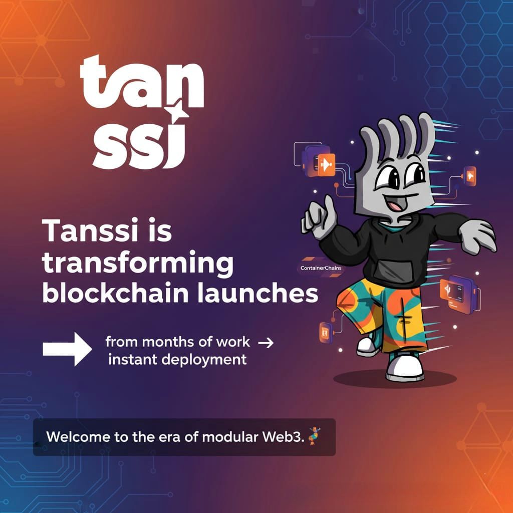 chahmed112's tweet image. 5/
Tanssi is transforming blockchain launches from months of work → instant deployment.
Welcome to the era of modular Web3. 💃

#TanssiNetwork #Web3 #ContainerChains