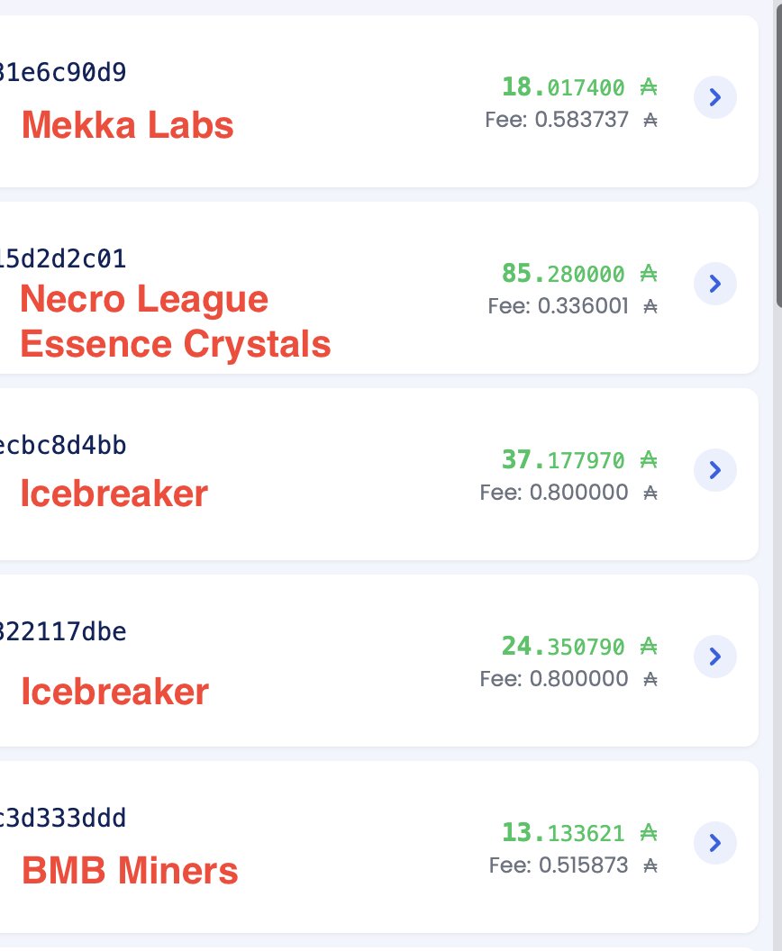 PREEB_Pool's tweet image. PREEB invests in projects that actually deliver. Consider checking out these projects because they simply drop ADA into your wallet. 

Obviously holdings  vary, and project payouts aren&apos;t the same every drop, but fresh ADA is the goal.

@Mekka_Labs_io @necroleague @BareMarketBull